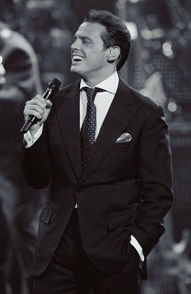 Imagen de Luis Miguel en el escenario.